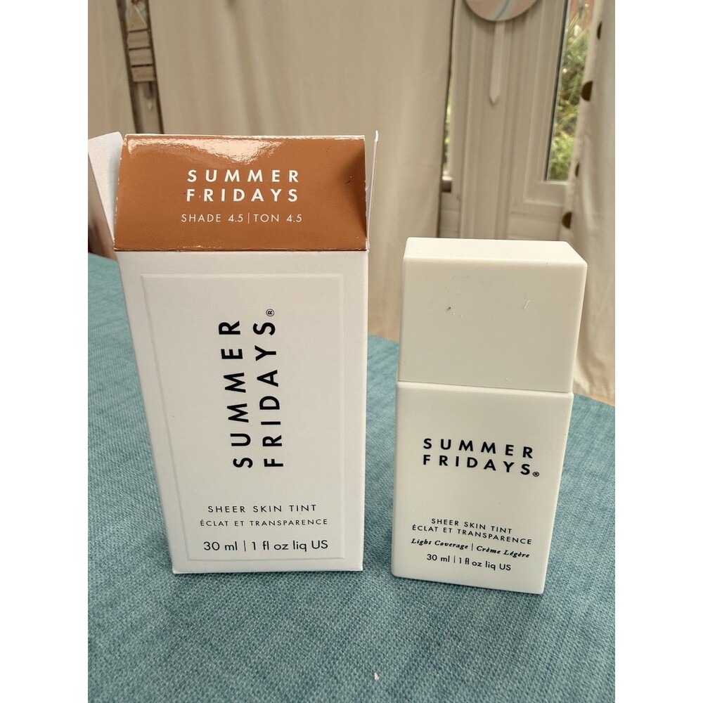 Shade 4.5 - Summer Fridays Sheer Skin Tint 1 Oz NEW Vegan Fragrance Free